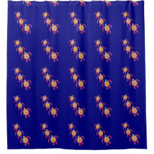 Hawaiian Ohana Honu Sea Turtles Shower Curtain