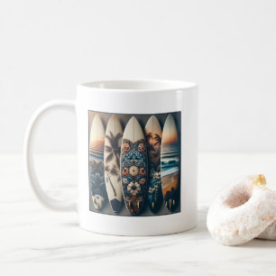 Hawaiian Painted Surfboards Coffee Mug
