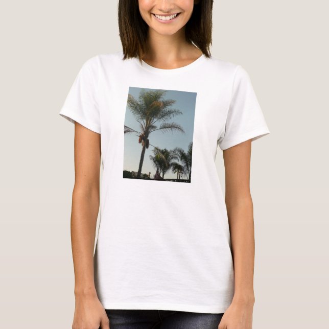 Hawaiian palm tree in California T-Shirt (Front)