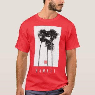 Hawaiian Palms Tropical Retro Summer  T-Shirt