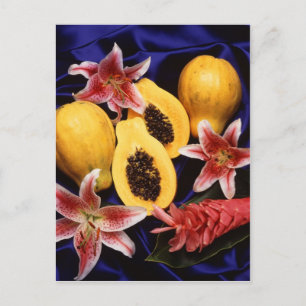 Hawaiian papayas postcard