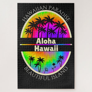 Hawaiian Paradise Aloha Palm Trees Fits all Jigsaw Puzzle