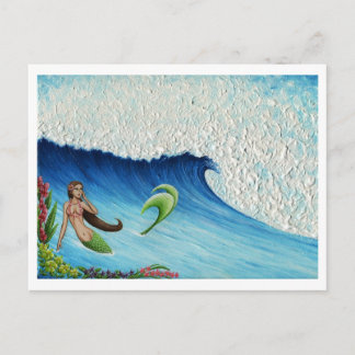 Hawaiian Paradise Mermaid Postcard