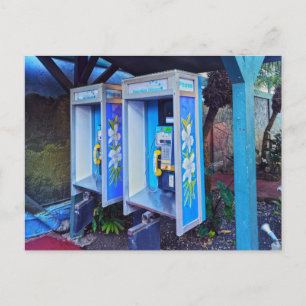 Hawaiian Pay Phones, Kauai, Hawaii Postcard