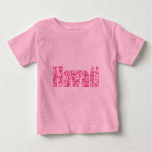 Hawaiian Pink Flower Baby T-Shirt