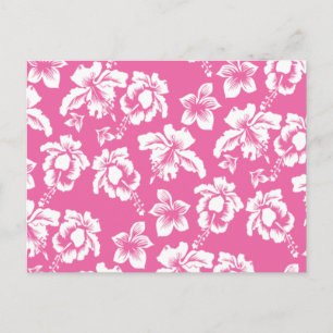 Hawaiian Pink Flower Postcard