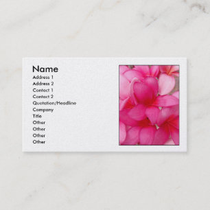 Hawaiian Plumeria Business Card