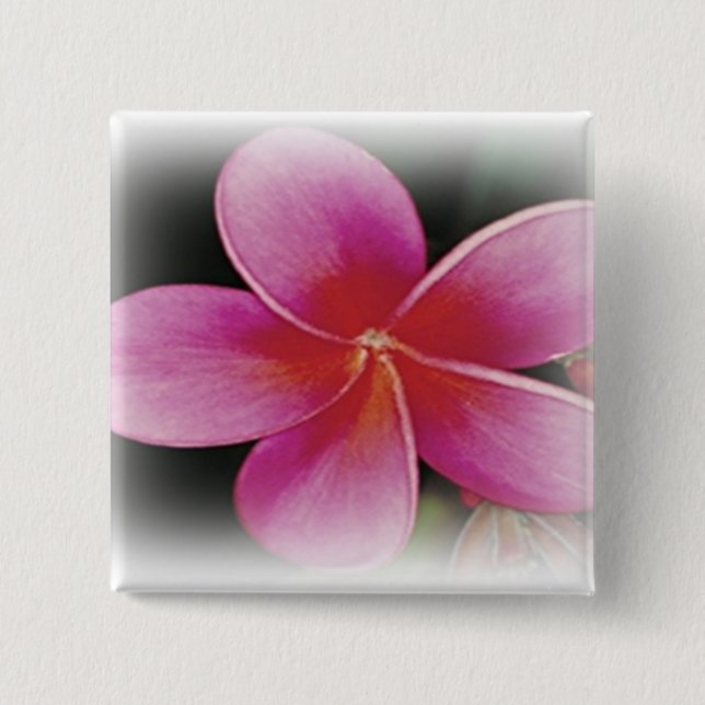 Hawaiian Plumeria Button (Front)