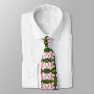 Hawaiian plumeria flowers tie