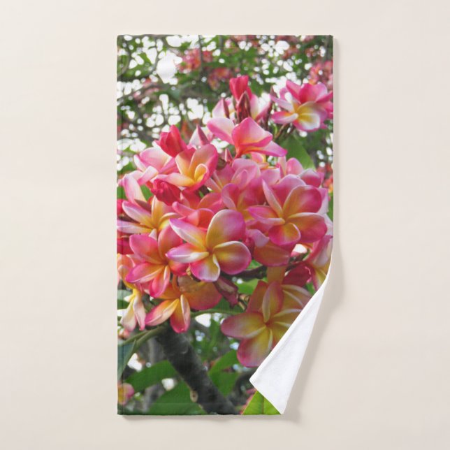 Hawaiian Plumeria Hand Towel (Hand Towel)