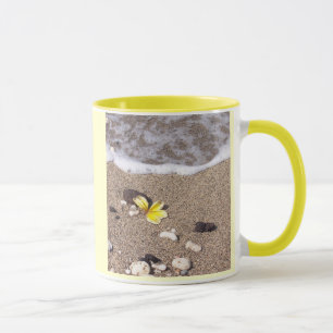 Hawaiian plumeria washes ashore coffee mug