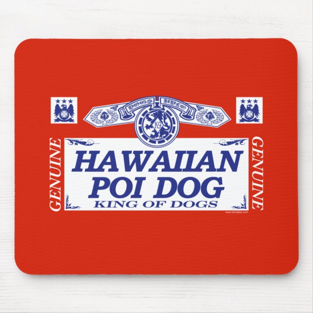 Hawaiian Poi Dog Mouse Mat (Front)
