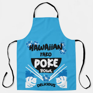 Hawaiian Poke Bowl Tako Poke Apron