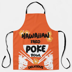 Hawaiian Poke Bowl Tako Poke Apron
