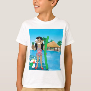 Hawaiian Pool Girl T-Shirt