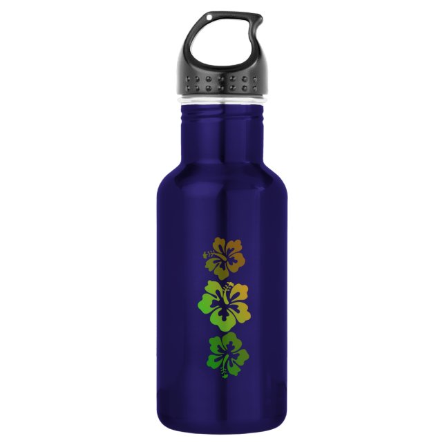 Hawaiian Print  532 Ml Water Bottle (Front)