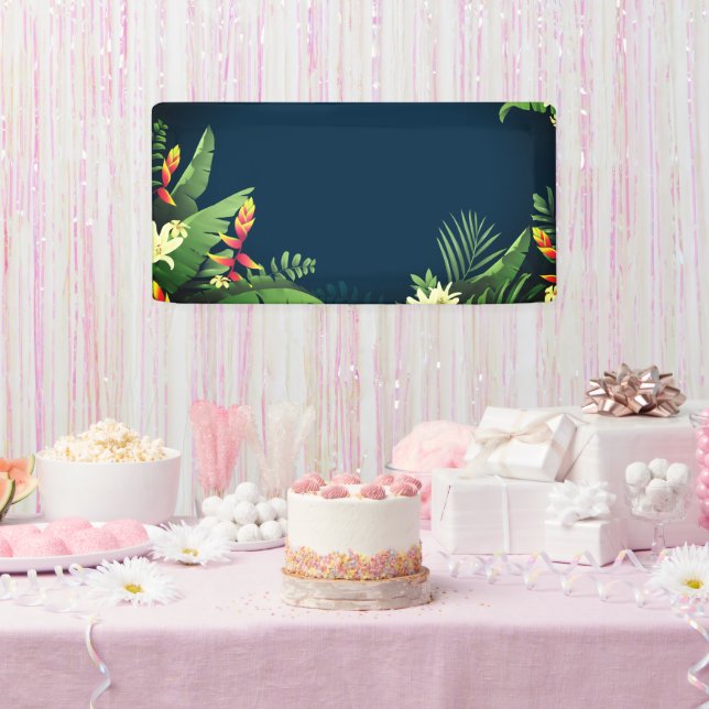 Hawaiian Print  Banner (Party)