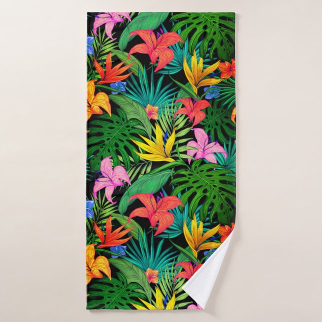 Hawaiian Print Bath Towel (Bath Towel)