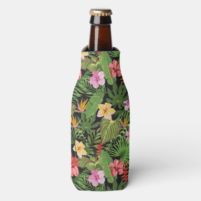 Hawaiian Print Bottle Cooler (Bottle Front)