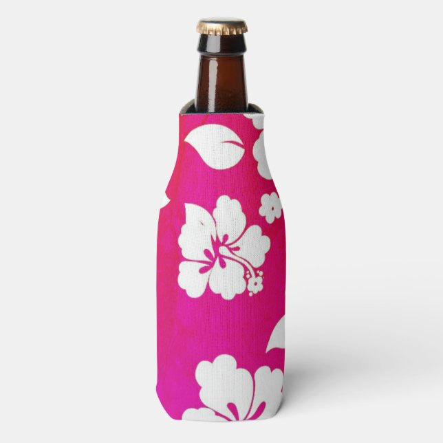 Hawaiian Print  Bottle Cooler (Bottle Front)
