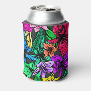 Hawaiian Print Can Cooler