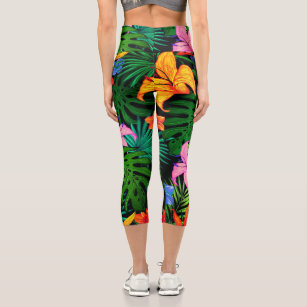 Women's Tropical Print Leggings & Tights