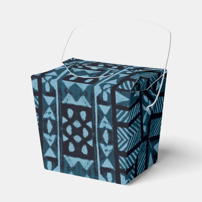 Hawaiian Print Favour Box (Front Side)