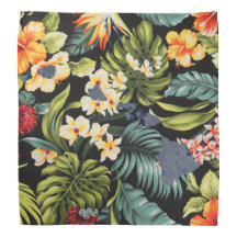 Hawaiian Print & Floral Hawai State Bandanna