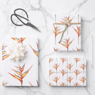 Hawaiian Print heliconia flower 2 Wrapping Paper Sheet