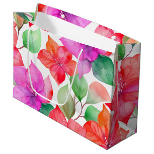 Hawaiian print large gift bag