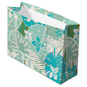 Hawaiian print  large gift bag