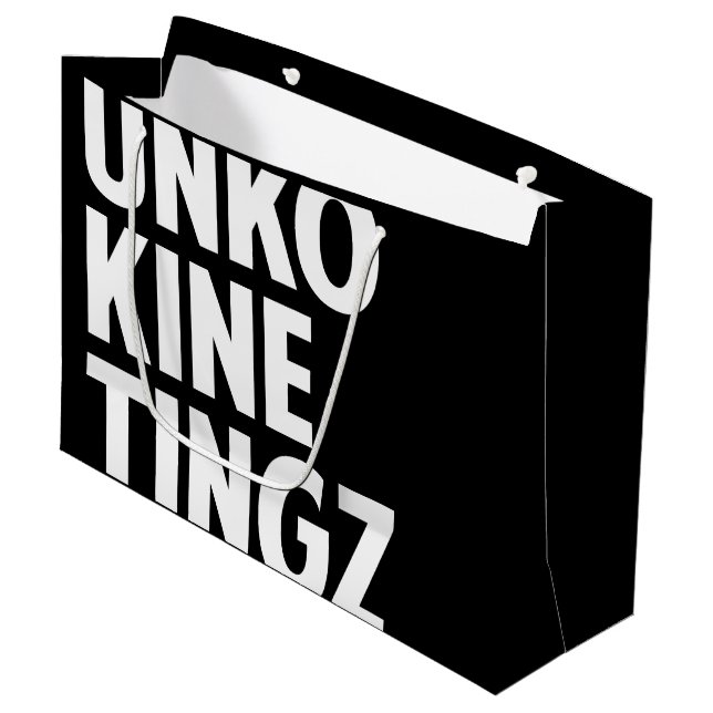 Hawaiian print  large gift bag (Front Angled)