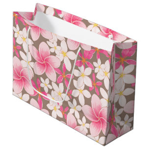 Hawaiian print large gift bag