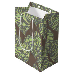 Hawaiian print medium gift bag