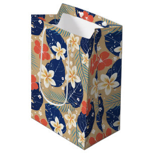 Hawaiian print  medium gift bag