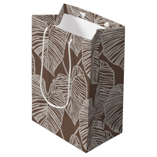 Hawaiian print  medium gift bag (Front Angled)