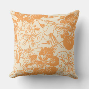 Hawaiian print Ohai Alii flower Cushion