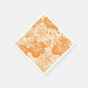 Hawaiian print Ohai Alii flower Napkin