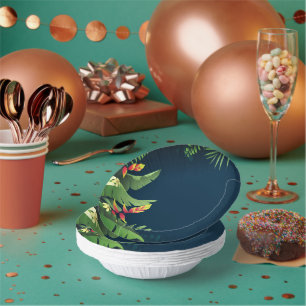 Hawaiian Print  Paper Plate