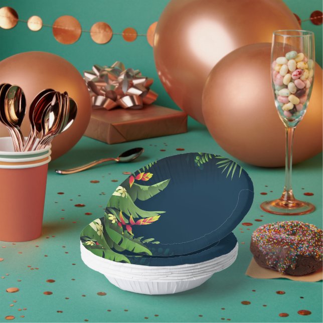 Hawaiian Print  Paper Plate (Multi)