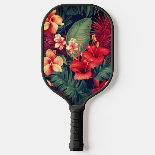 Hawaiian Print Pickleball Paddle (Back)