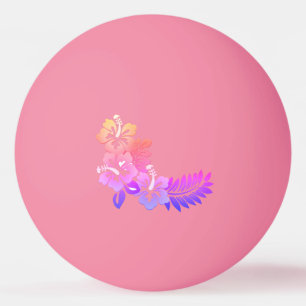 Hawaiian Print Ping Pong Ball