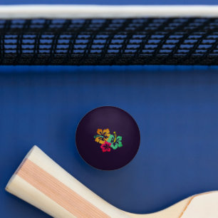 Hawaiian Print Ping Pong Ball