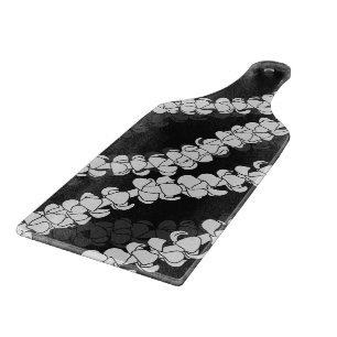 Hawaiian Print Puakenikeni lei Cutting Board