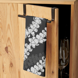 Hawaiian Print Puakenikeni lei Tea Towel