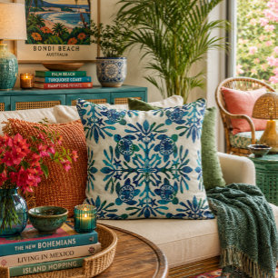 Hawaiian print quilt honu turtle cushion
