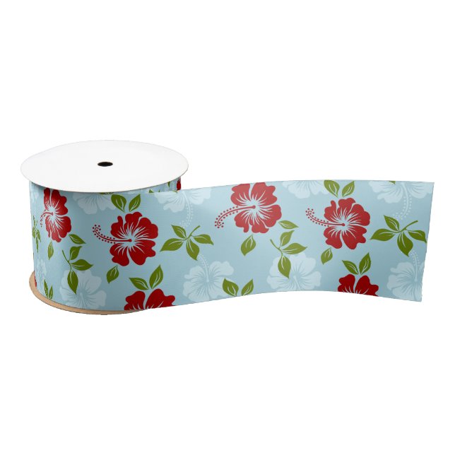 Hawaiian Print Satin Ribbon (Spool)