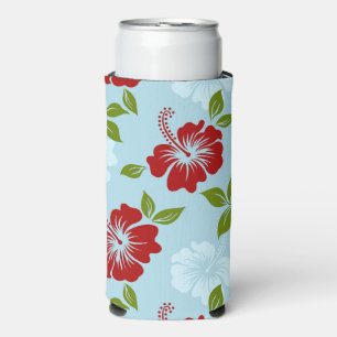 Hawaiian Print Seltzer Can Cooler