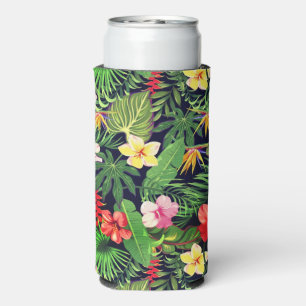 Hawaiian Print Seltzer Can Cooler