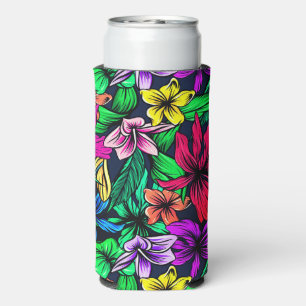 Hawaiian Print Seltzer Can Cooler